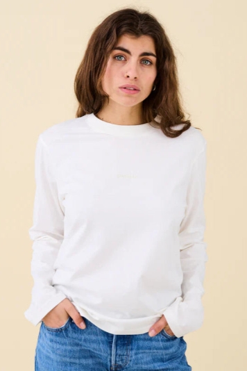 Jyoti Fair Works womens vegan Longsleeve Popeia White
