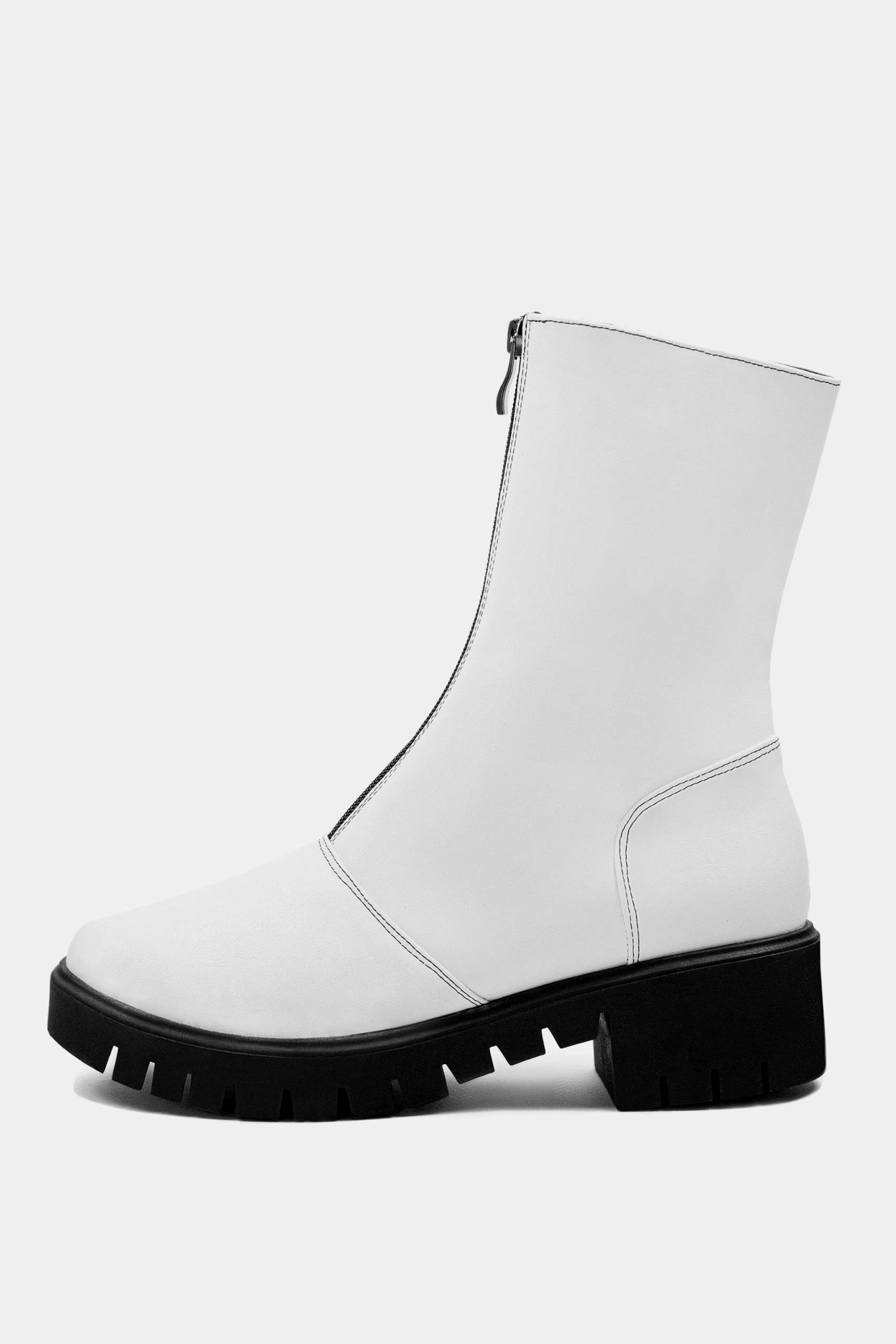 BOHEMA Damen vegan Stiefelette Cyber White