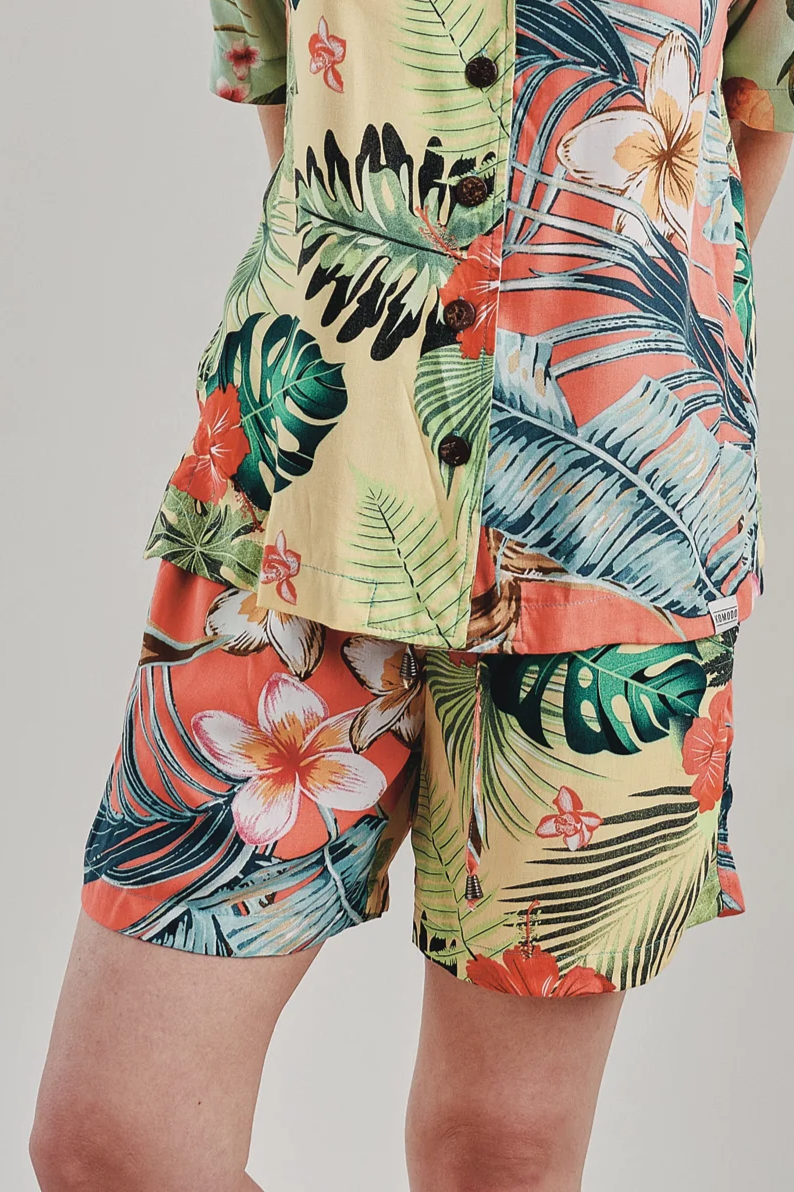 KOMODO Damen vegan Shorts Grace Tropical Multicolour