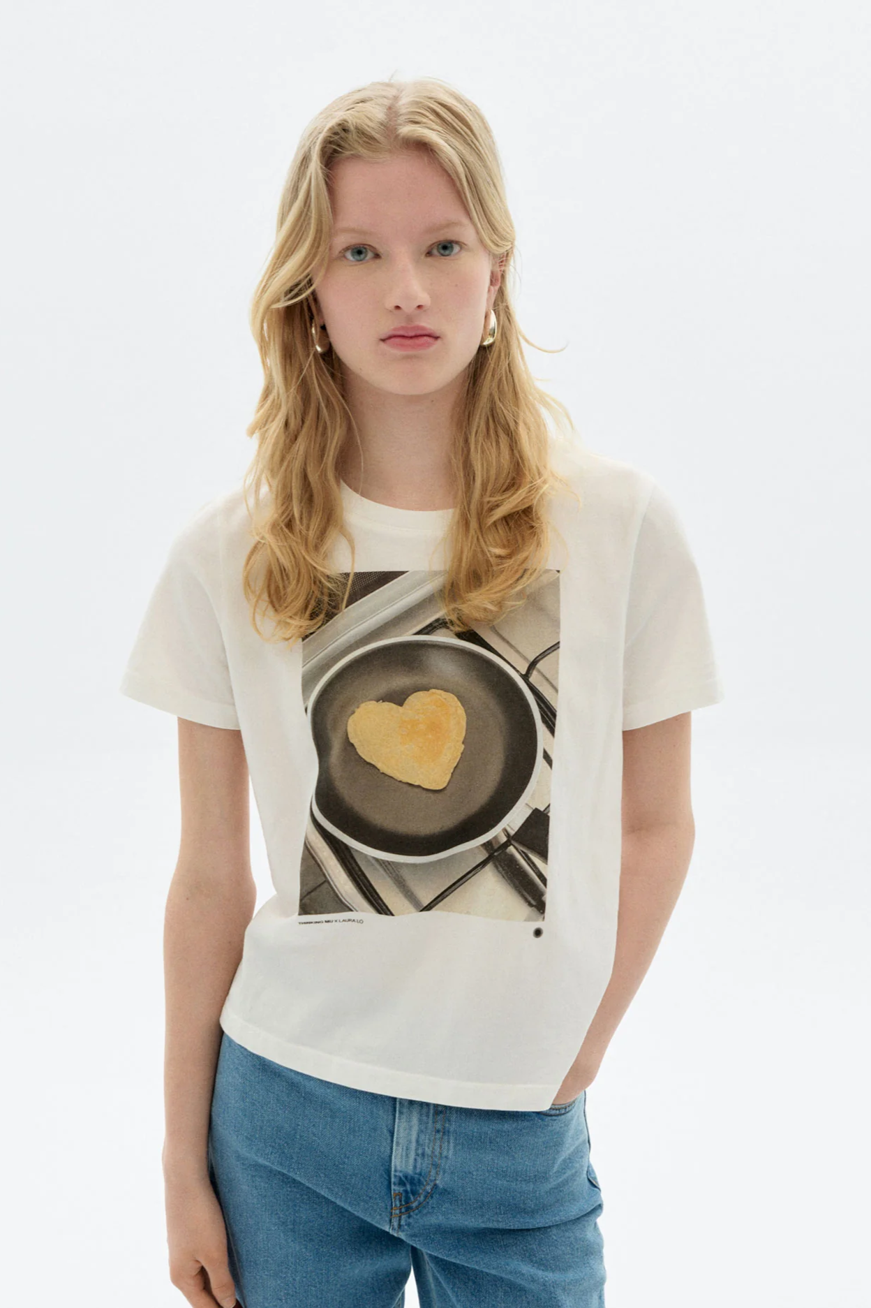 Thinking mu Damen vegan T-Shirt Ida Pancake WeiÃŸ