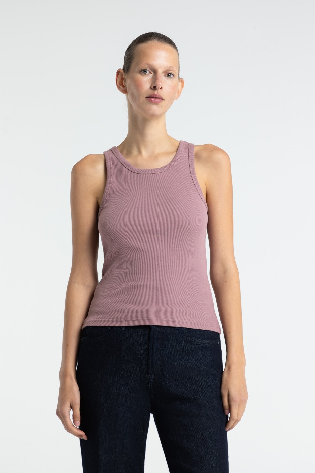 Kings of Indigo womens vegan Singlet Kerry Wistful Mauve