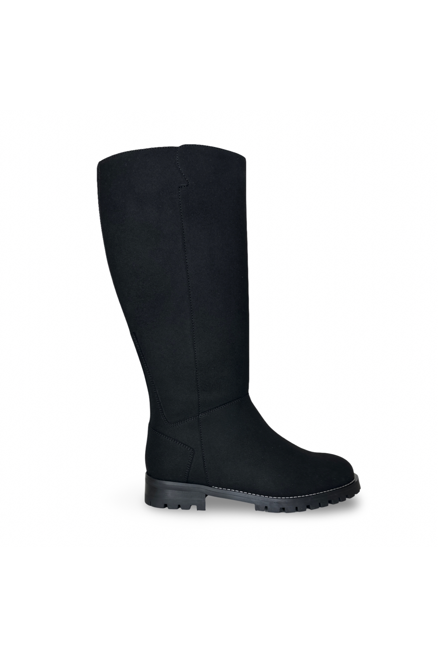 NAE Damen vegan Overknee Stiefel Irem Schwarz