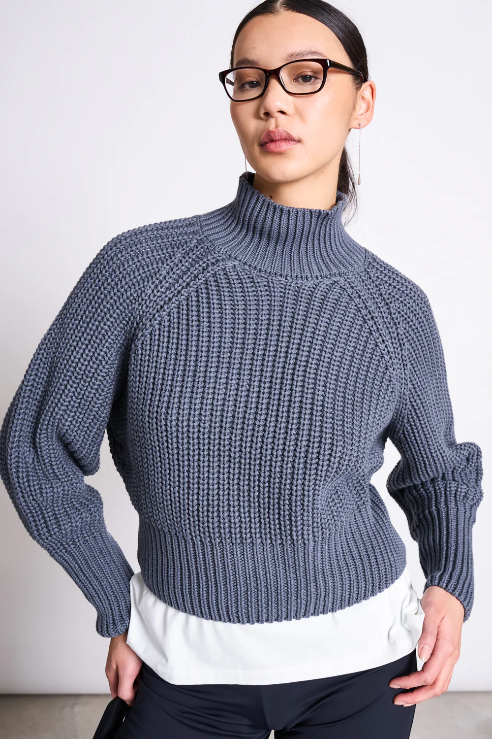 Image of JAN 'N JUNE dames vegan Trui Ola Turbulence Grey