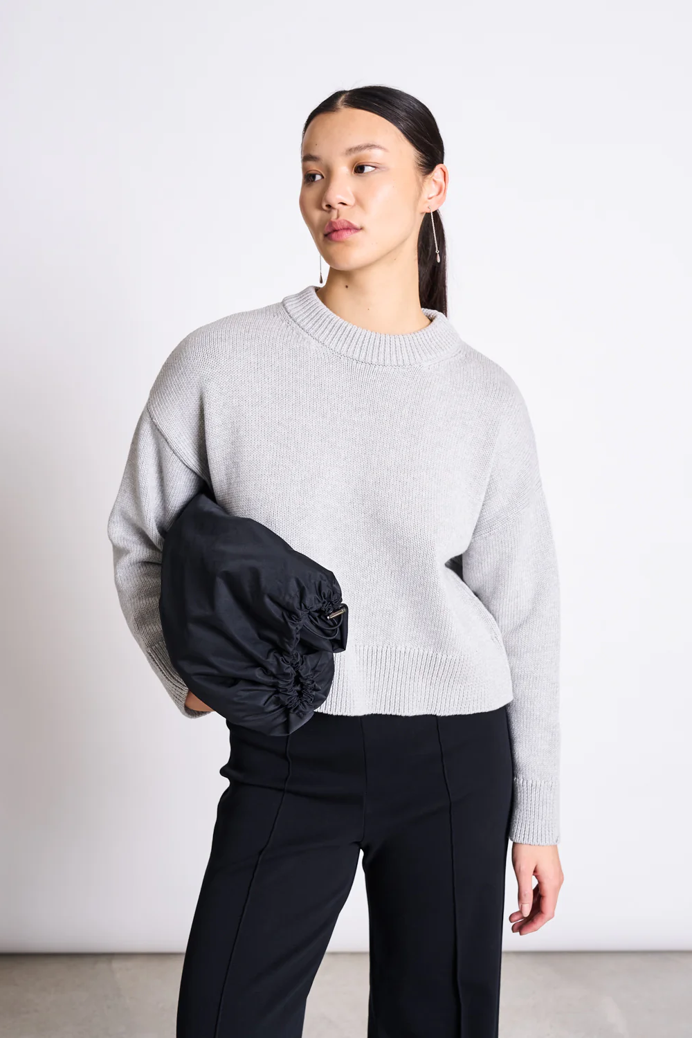 Image of JAN 'N JUNE dames vegan Trui Yagmur Lichtgrijs