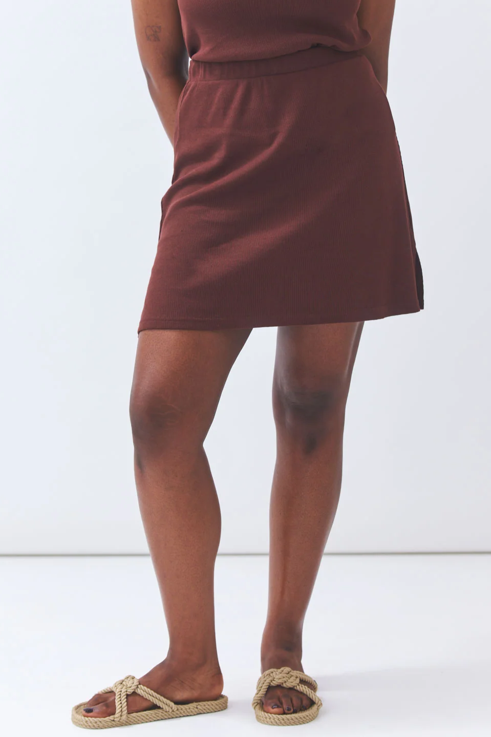 Baìge the Label Damen vegan Minirock Bay Dark Chocolate