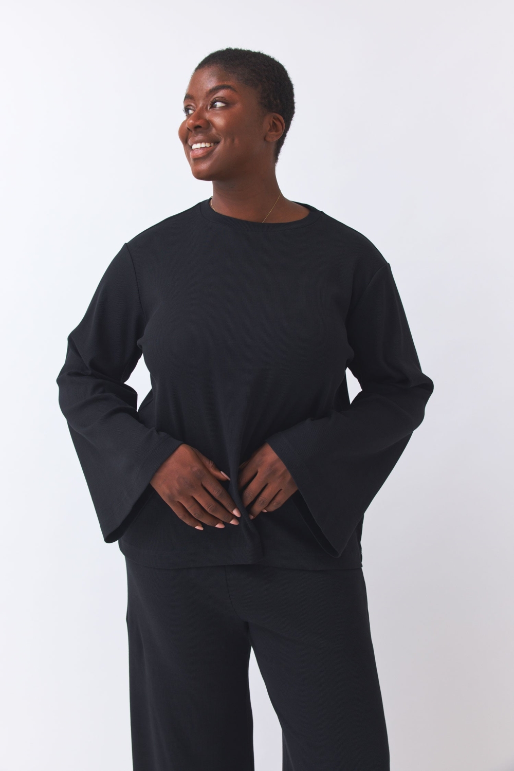 BaÃ¬ge the Label Damen vegan Sweatshirt Oversized Biani Schwarz