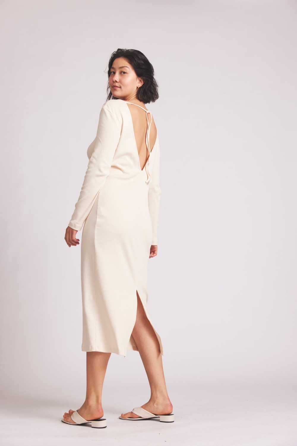 Image of Baìge the Label dames vegan Jurk Bina Naturel