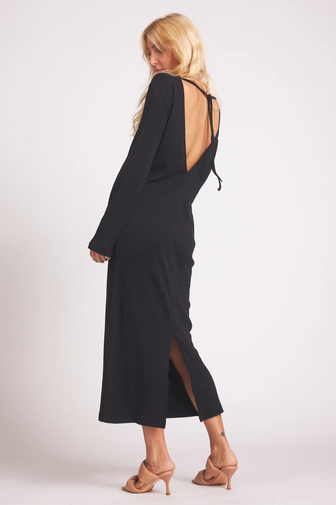 Baìge the Label Damen vegan Kleid Bina Schwarz
