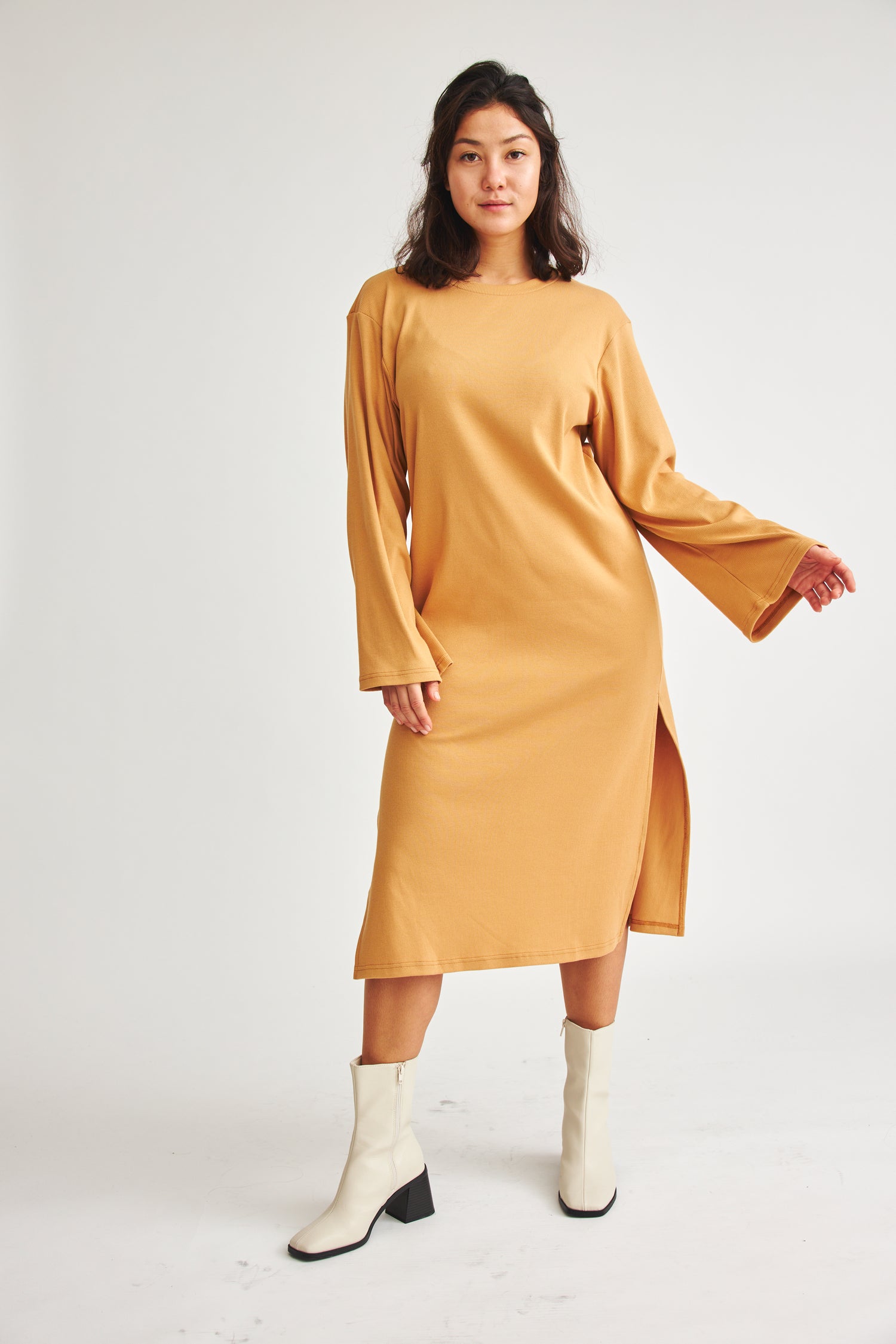 BaÃ¬ge the Label Damen vegan Kleid Becca Karamell