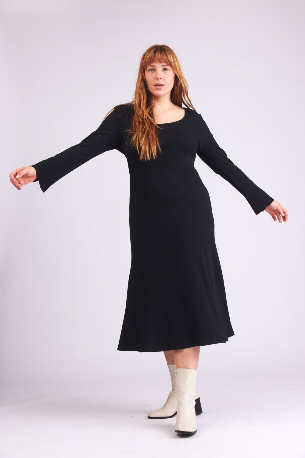 Baìge the Label Damen vegan Kleid Birdie Schwarz
