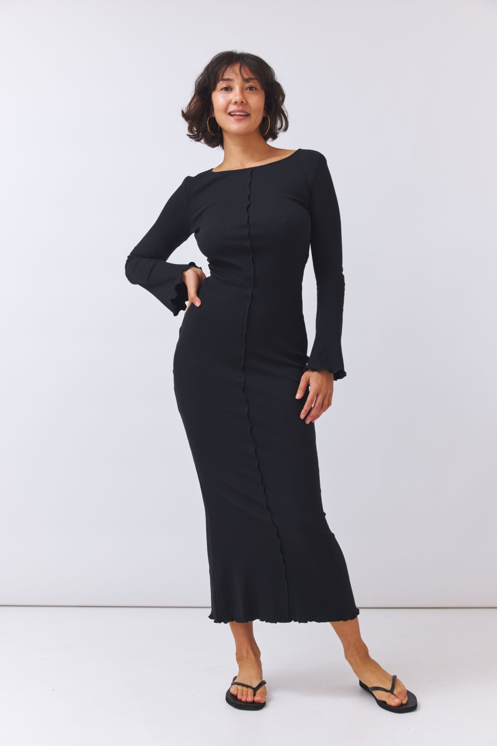 Baìge the Label Damen vegan Kleid Bastienne Schwarz