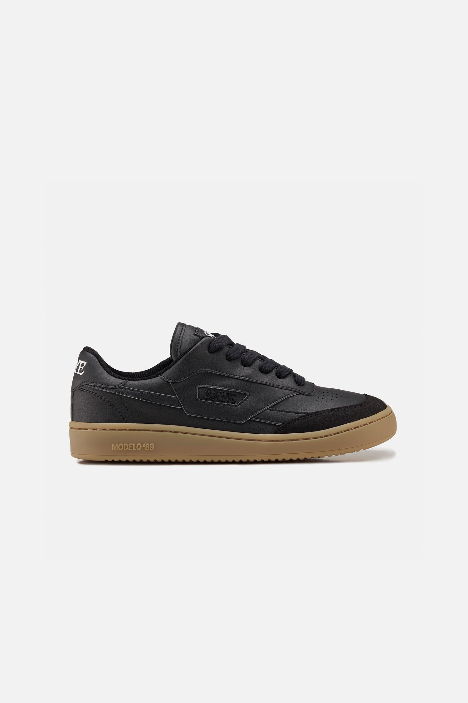 Image of SAYE mannen vegan Sneakers M89 Ground Zwart & Karamel