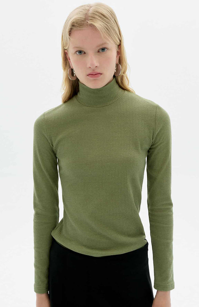 Thinking mu Damen vegan Top Aine Eukalyptus GrÃ¼n
