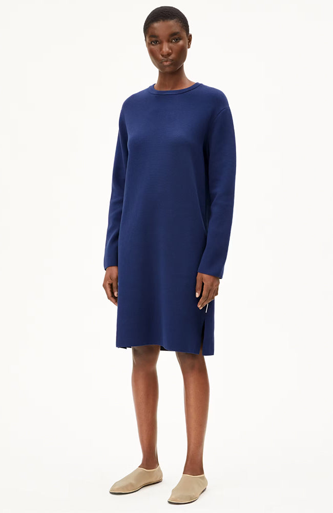 ARMEDANGELS Damen vegan Kleid Rosanniaas Blue Noon