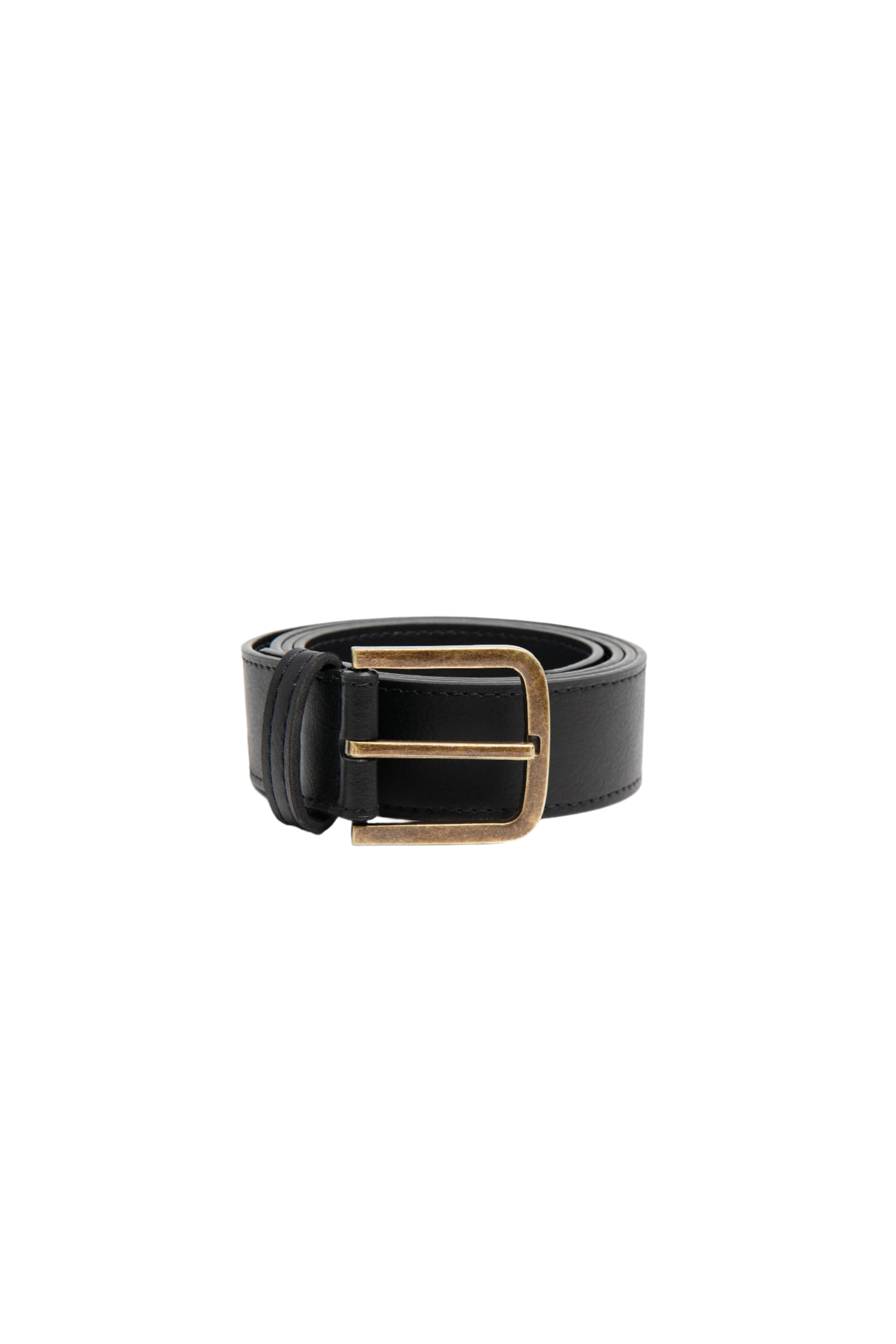 Green Laces men vegan Belt Bo Black/Brass