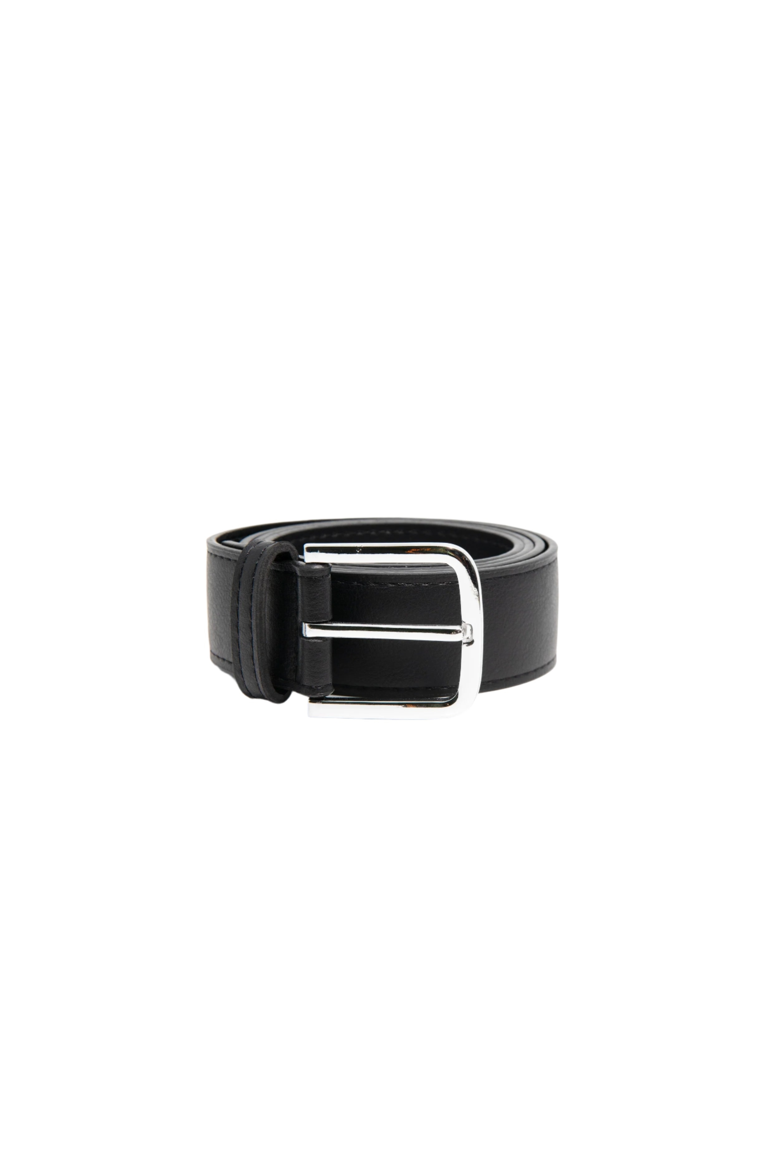 Green Laces men vegan Belt Bo Black/Silver
