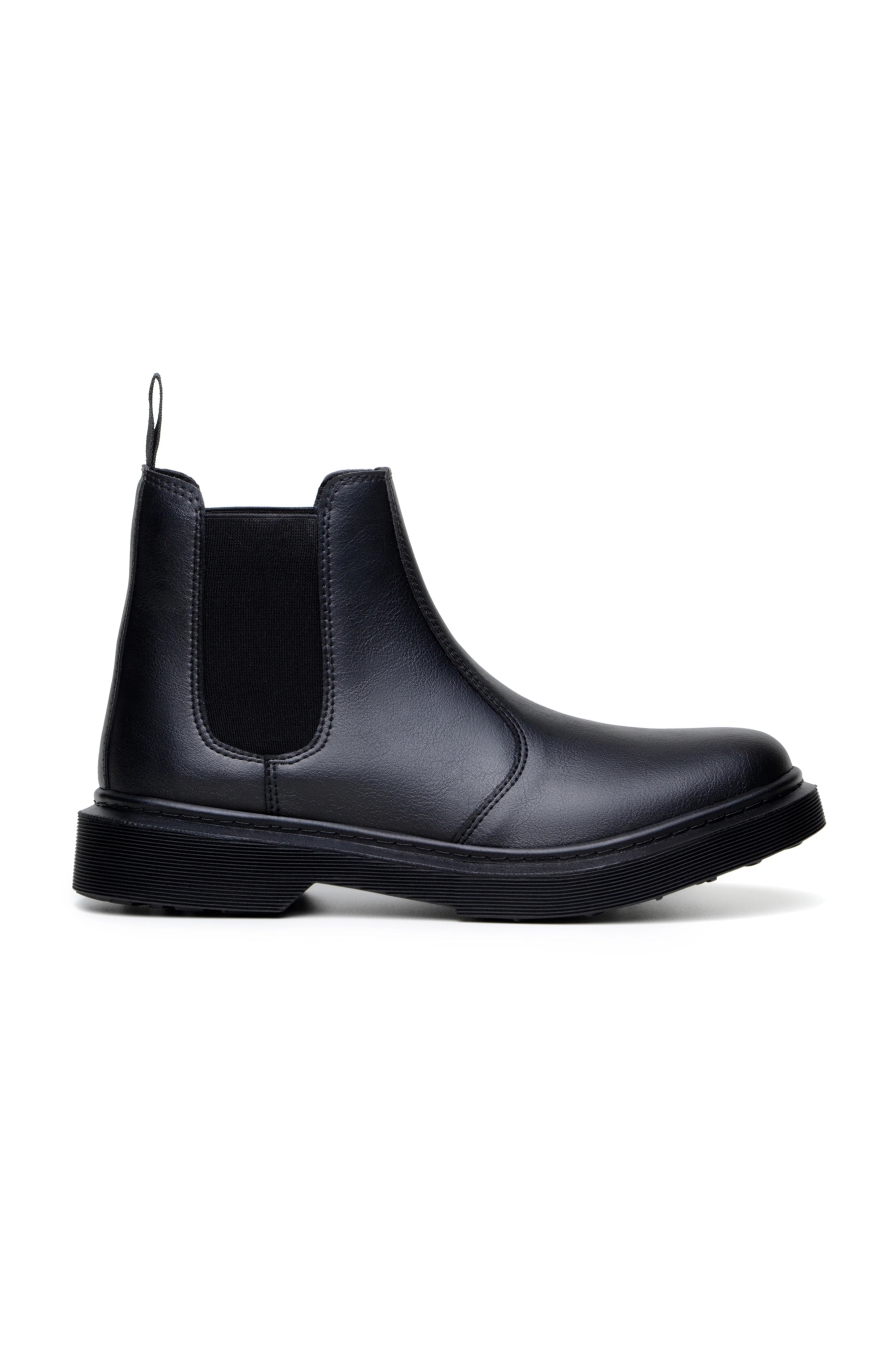 Green Laces Herren vegan Chelsea Boots Schwarz