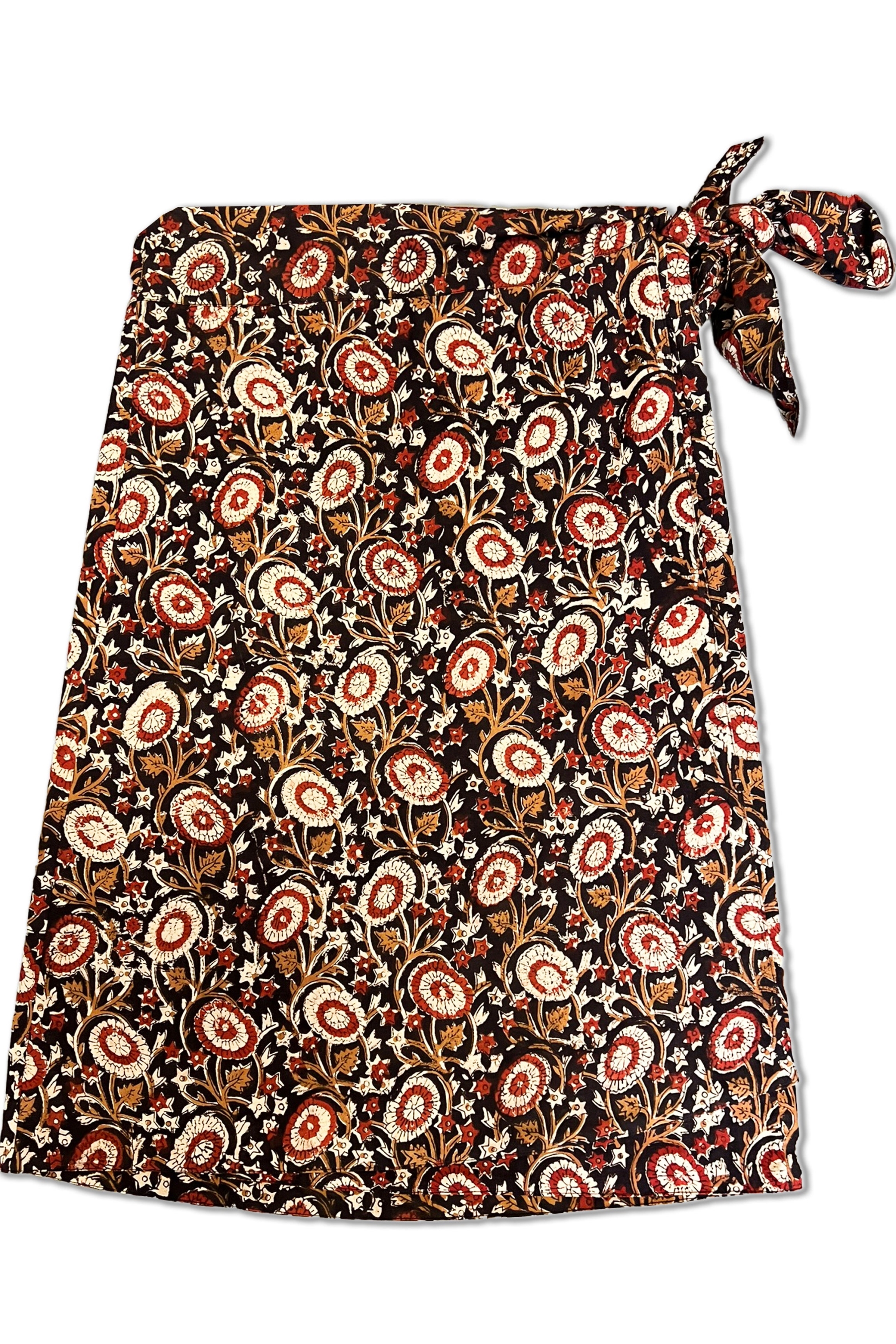 el.résidu Damen vegan Rock Amira Lang Schwarz/Creme