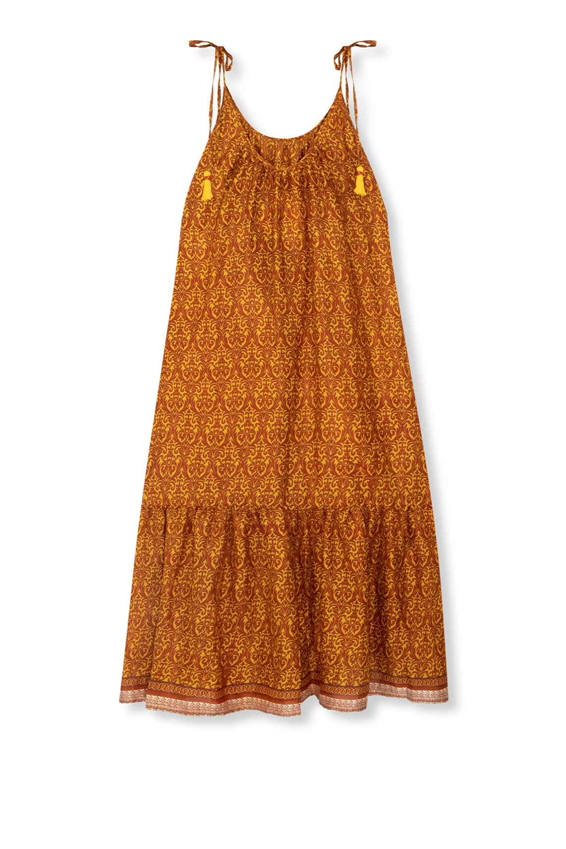 el.résidu Damen vegan Kleid Myra Orange