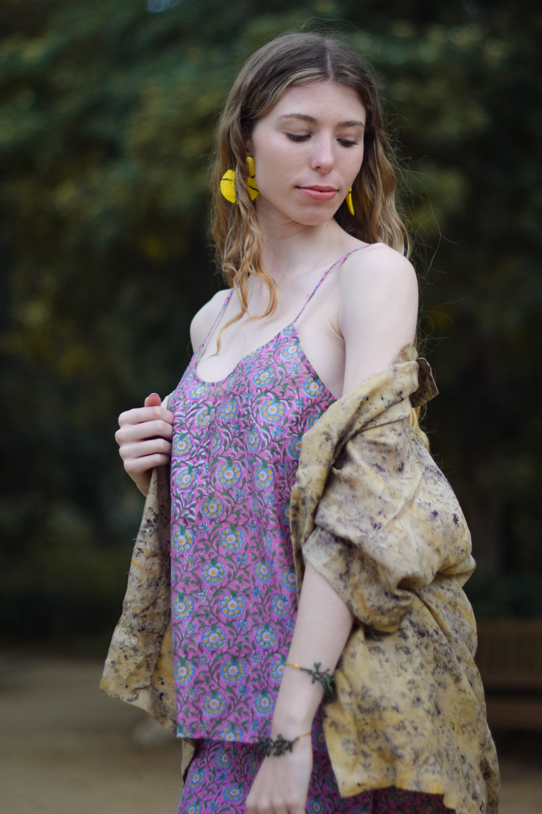 el.résidu Damen vegan Oberteil Priyanka Pink