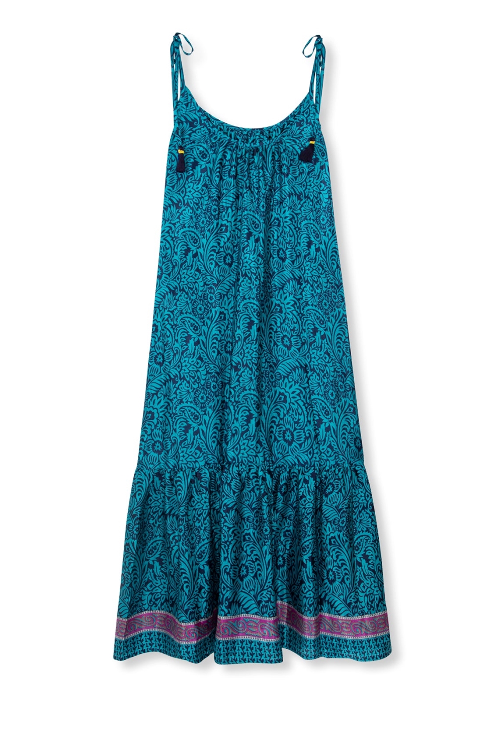 el.résidu Damen vegan Kleid Myra Blau/Marineblau