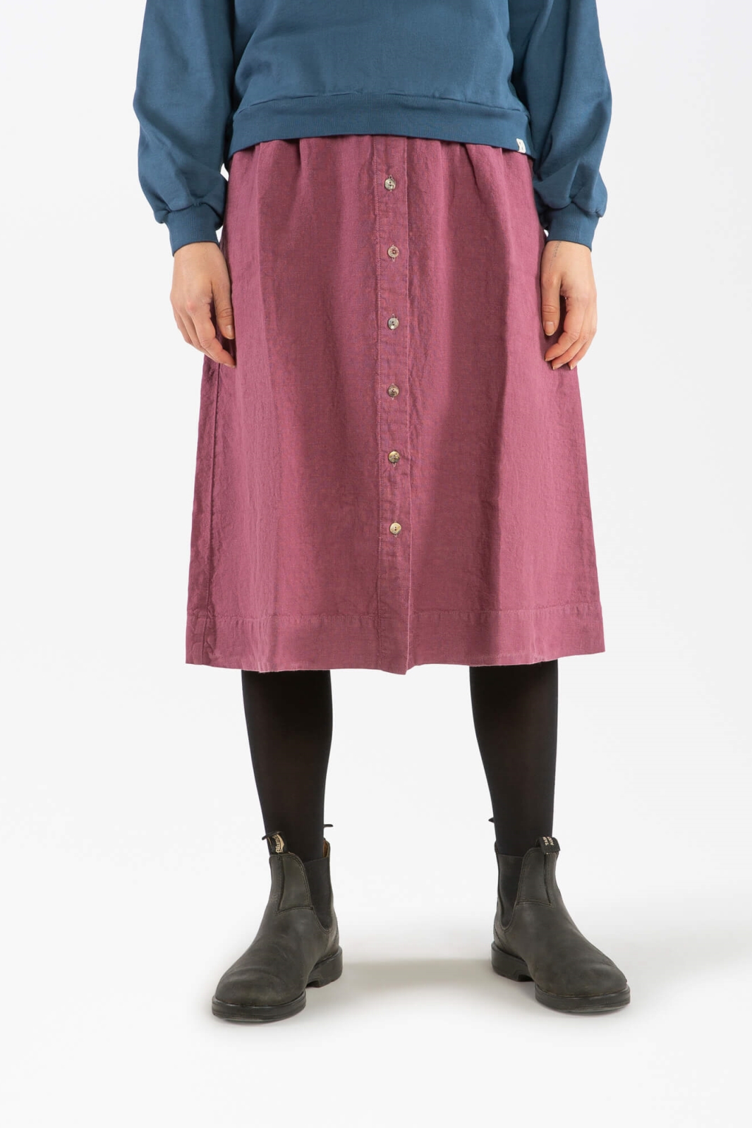 Image of MATONA dames vegan Midi-Rok Blackberry Purple