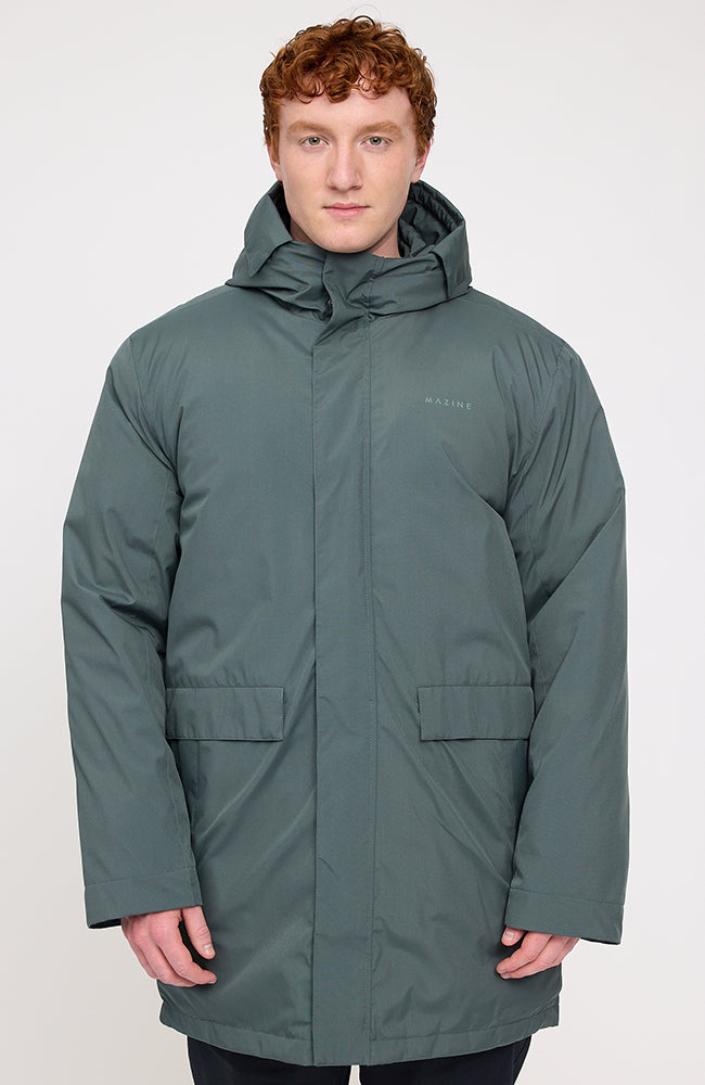 105538 - Herren vegan Jacke Gepolsterter Parka FlaschengrÃ¼n