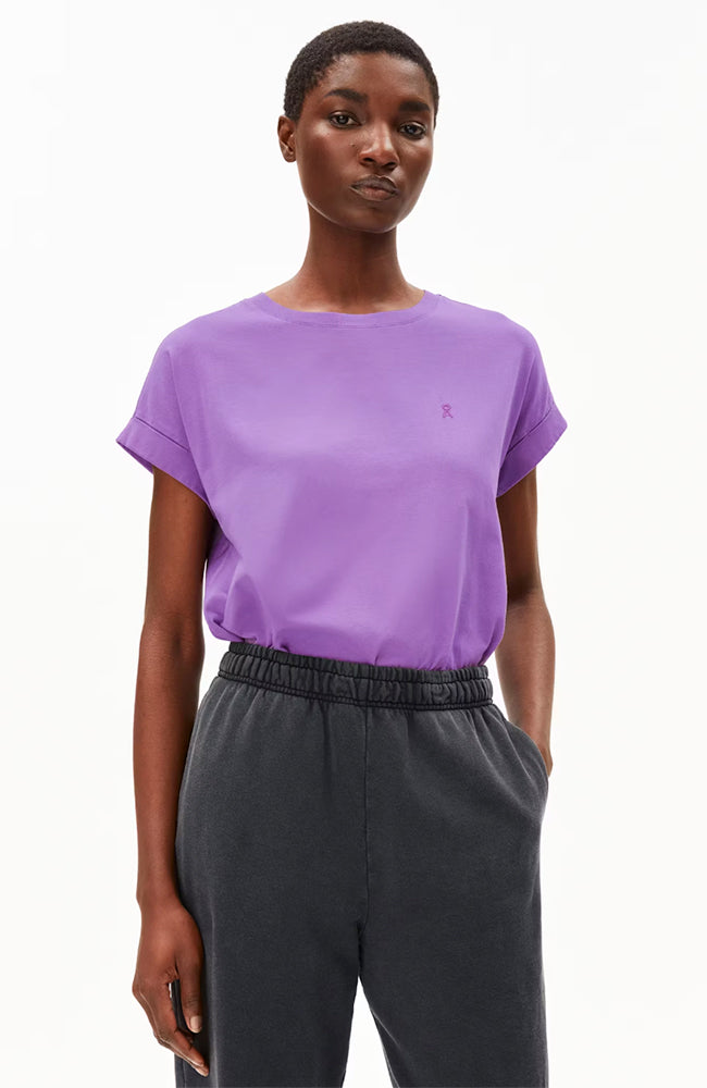ARMEDANGELS womens vegan T-Shirt Idaara Orchid Purple