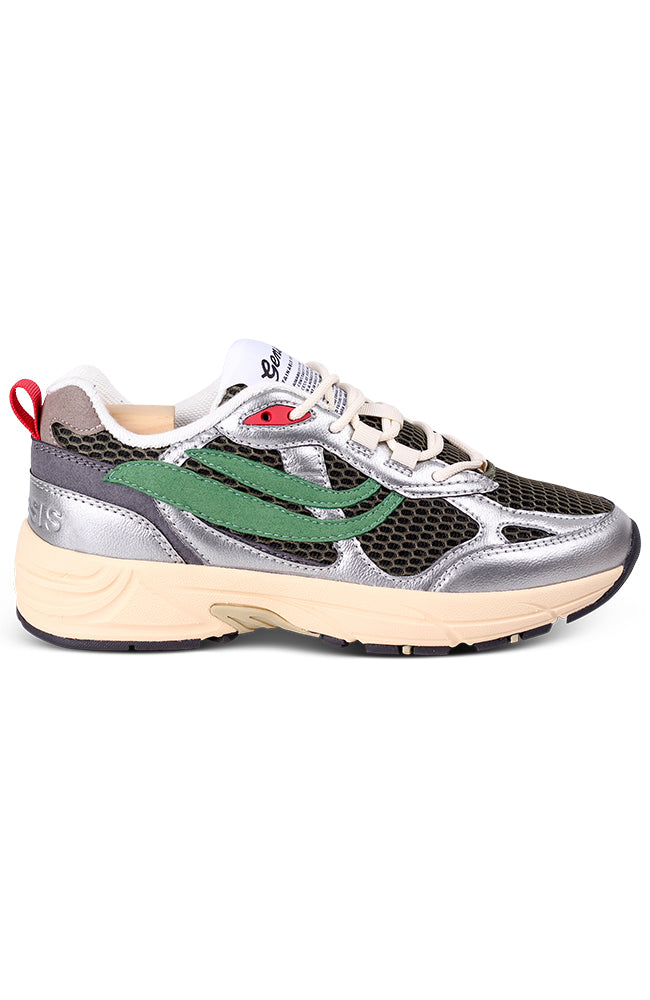 Genesis Damen vegan Sneaker G-Eco'99 Silber-Olive