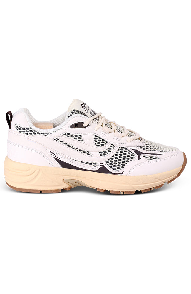 Genesis Damen vegan Sneaker G-Eco'99 2-Tone Mesh WeiÃŸ/Braun