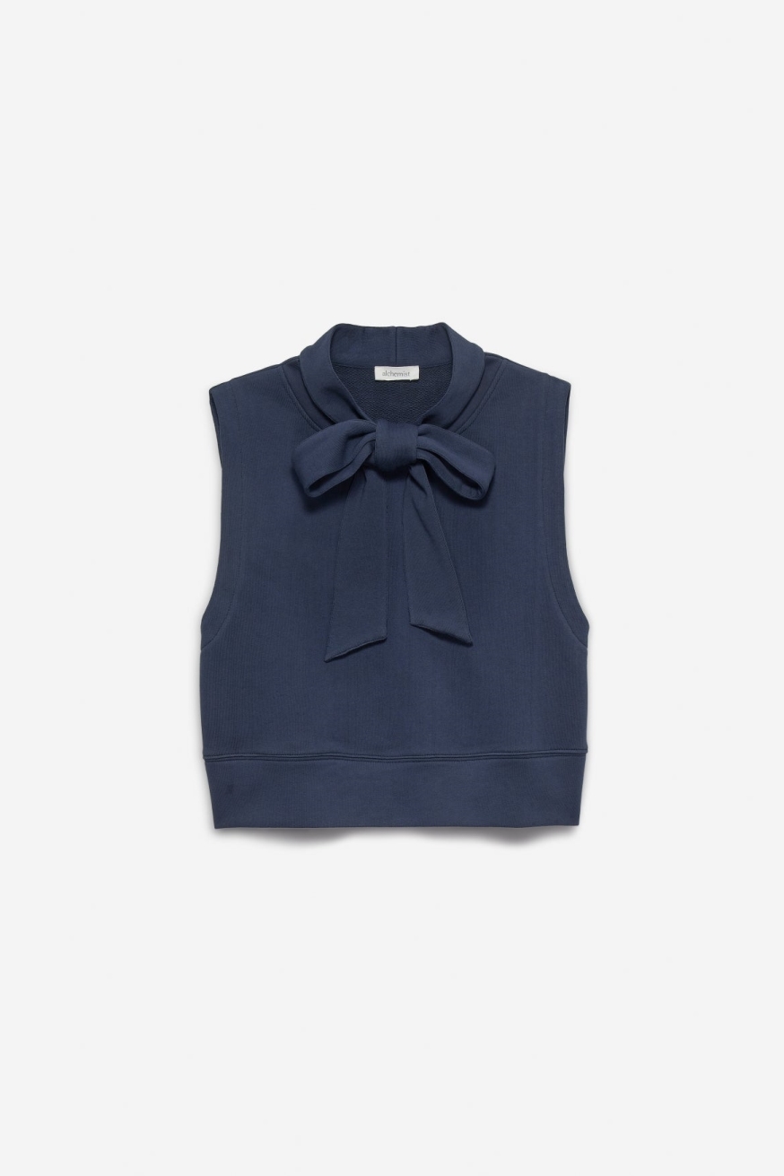 Alchemist Damen vegan Pullover Ã„rmellos Alice Navy
