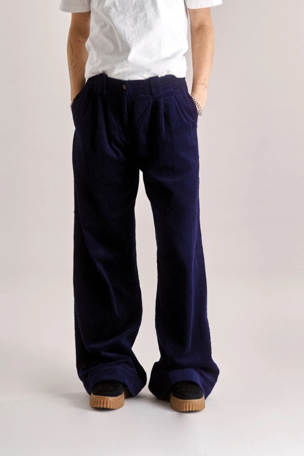 KOMODO Damen vegan Hose Lola Cord Navy