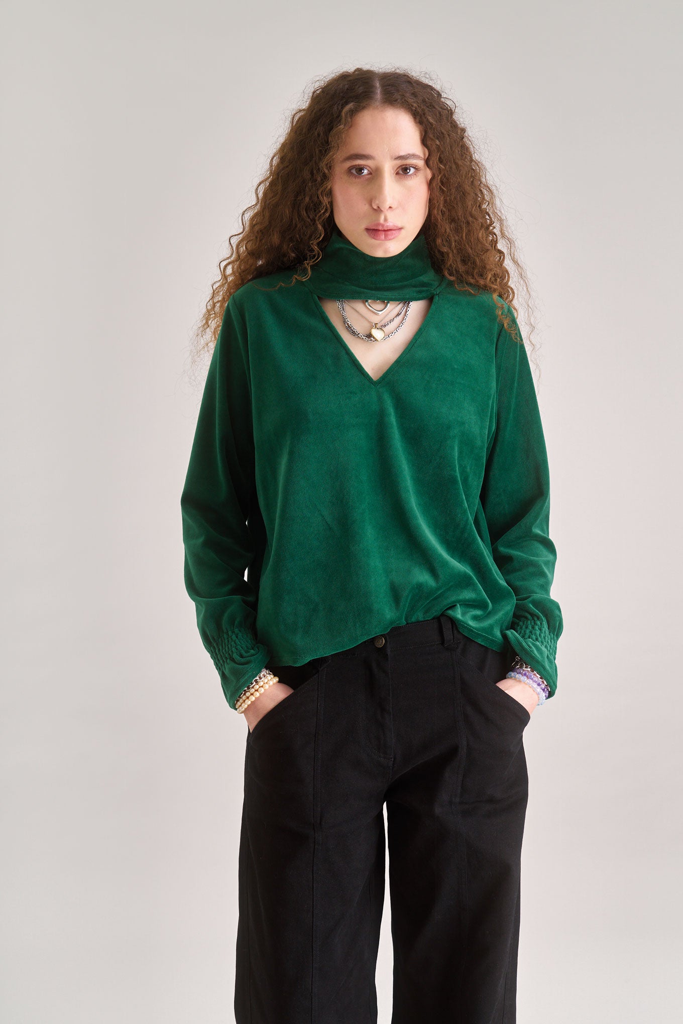 KOMODO Damen vegan Top Alice SmaragdgrÃ¼n