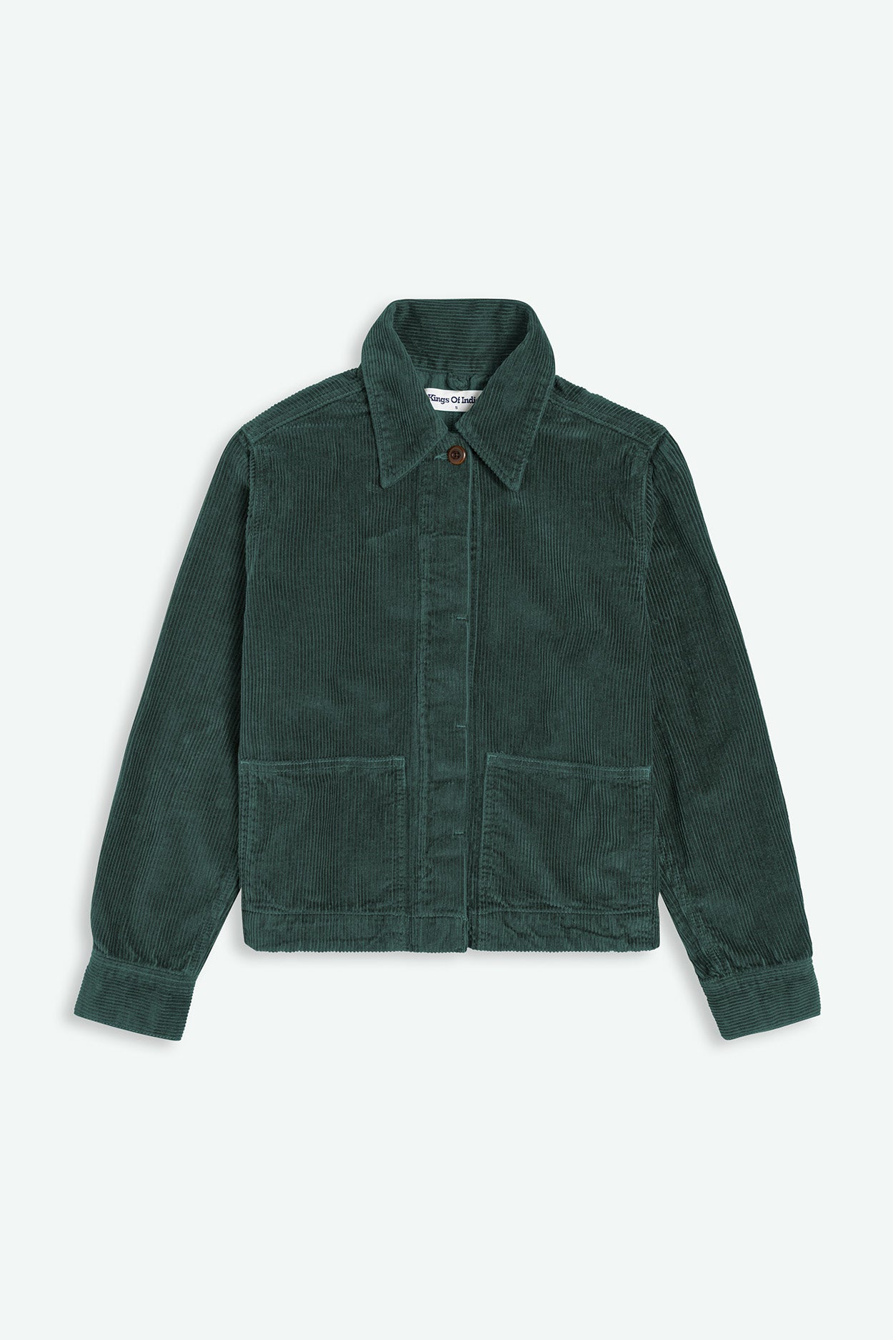 Kings of Indigo Damen vegan Jacke Ota Cord DunkelgrÃ¼n