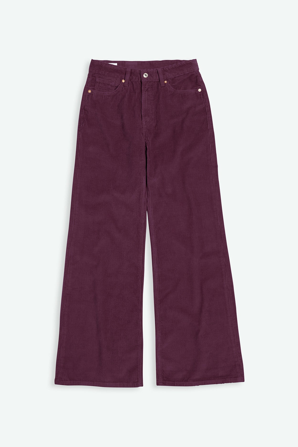 Image of Kings of Indigo dames vegan Corduroy Broek Jane Flare Mauve Wijn
