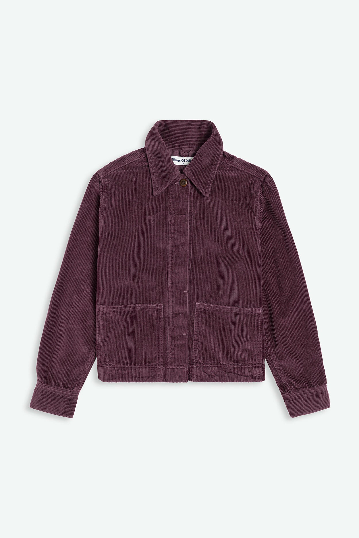 Image of Kings of Indigo dames vegan Jas Ota Cord Mauve Wijn