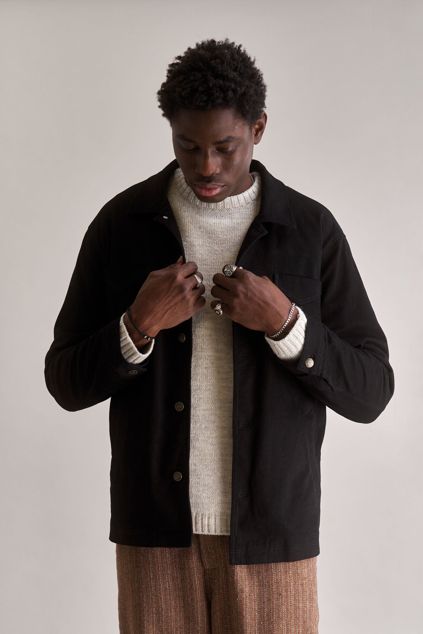 Image of KOMODO mannen vegan Jas Stanley Zwart