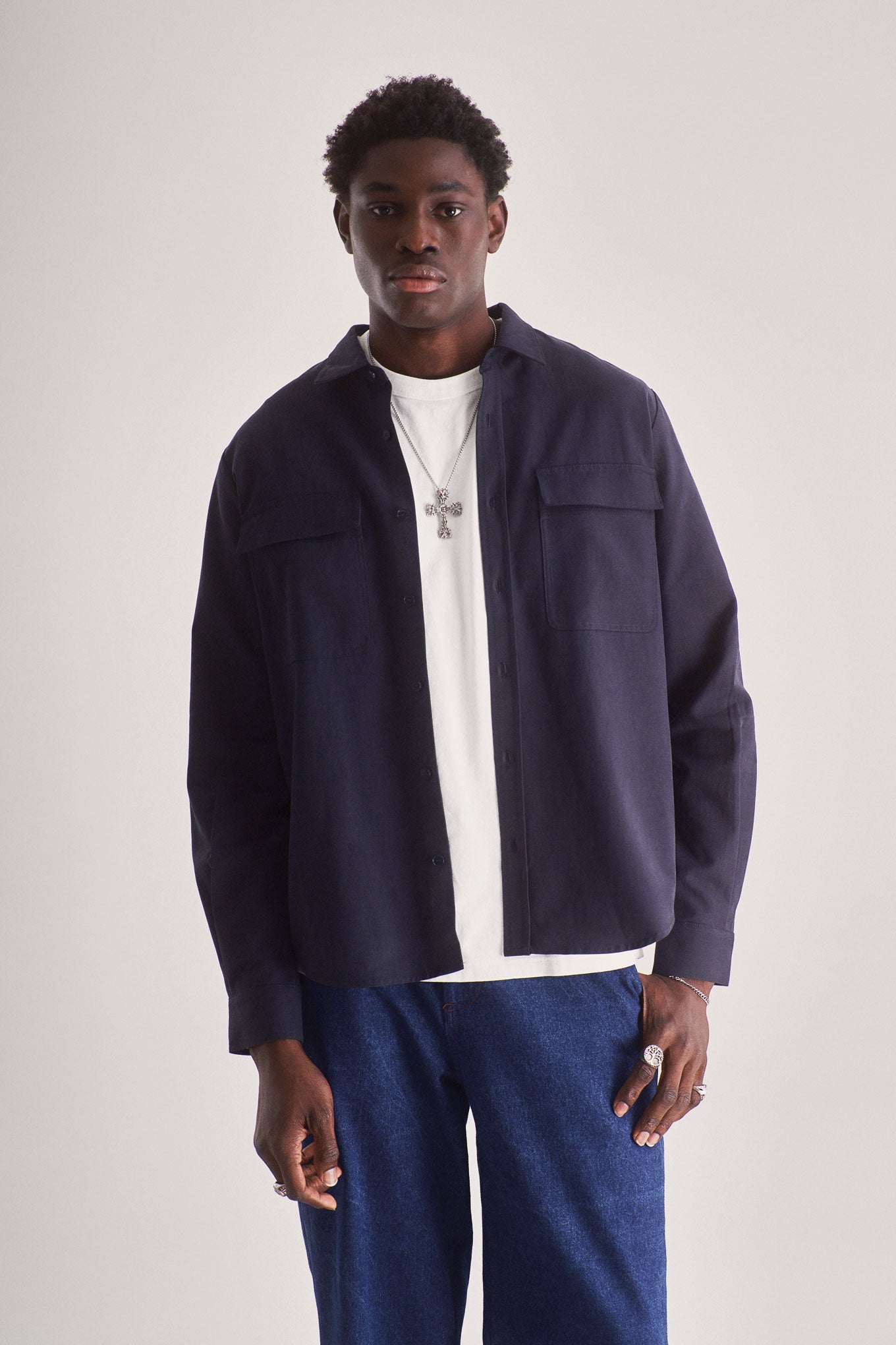 KOMODO Herren vegan Hemd Arc Navy