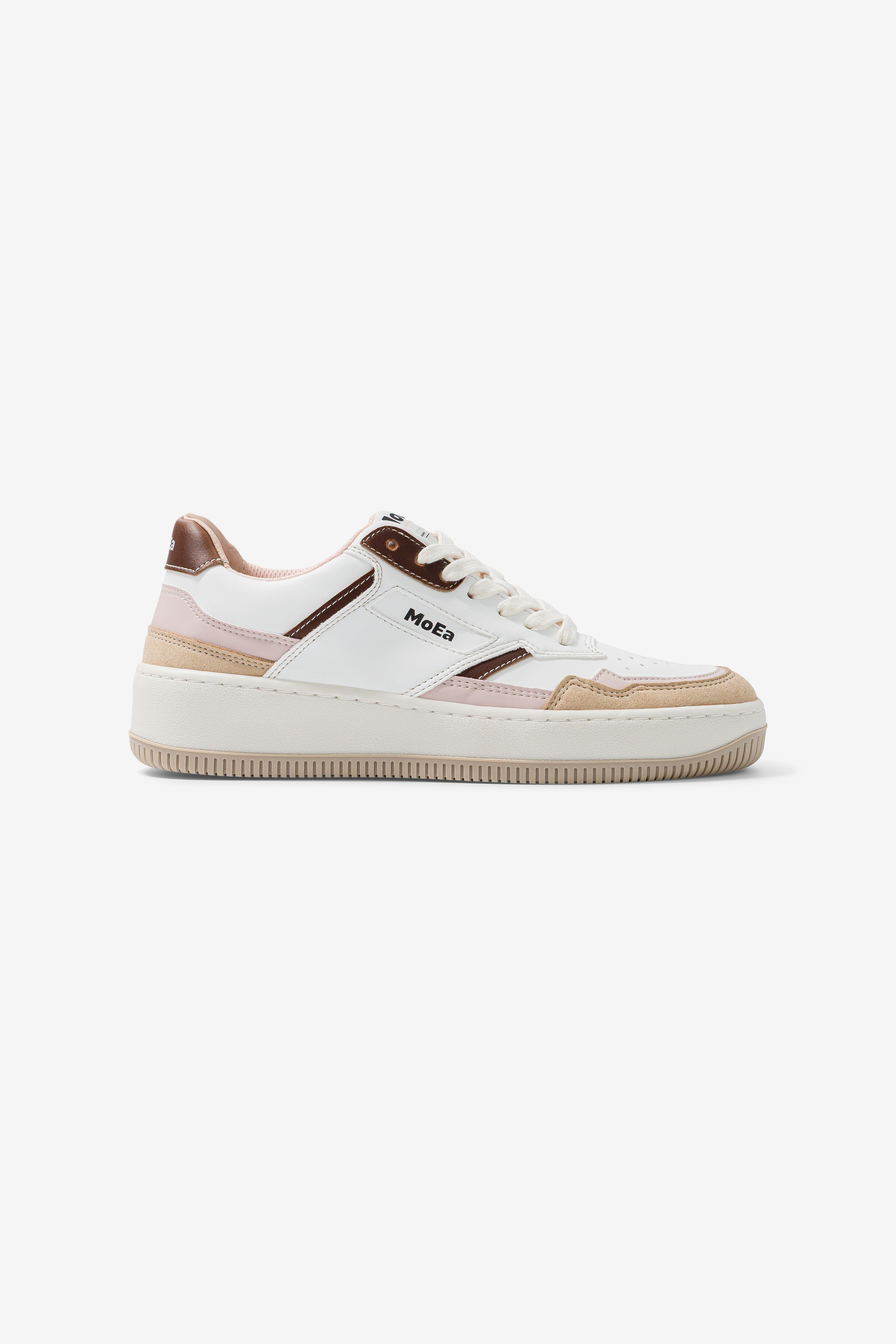 MoEa Herren vegan Sneaker Gen1 Mais Rosa & Braun