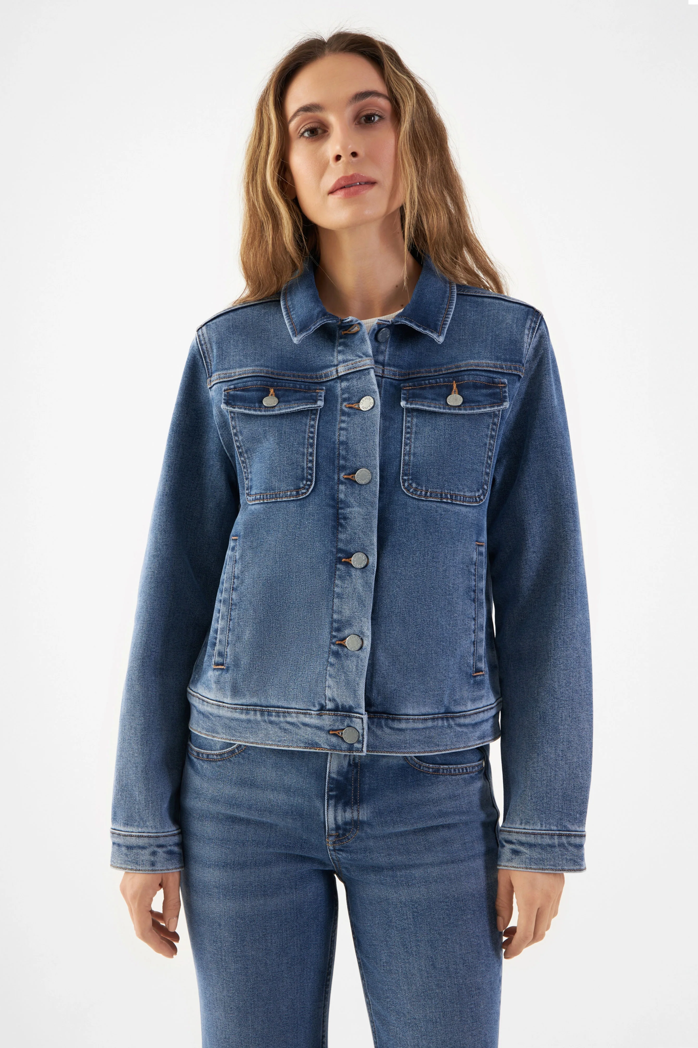 Dawn Damen vegan Jacke Denim Callisto Medium Blau