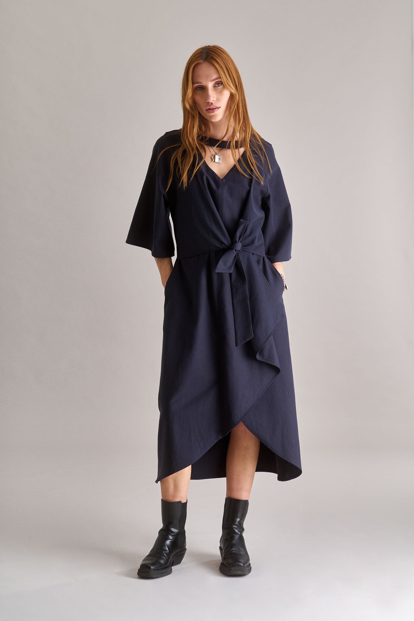 KOMODO Damen vegan Kleid Vivienne Navy