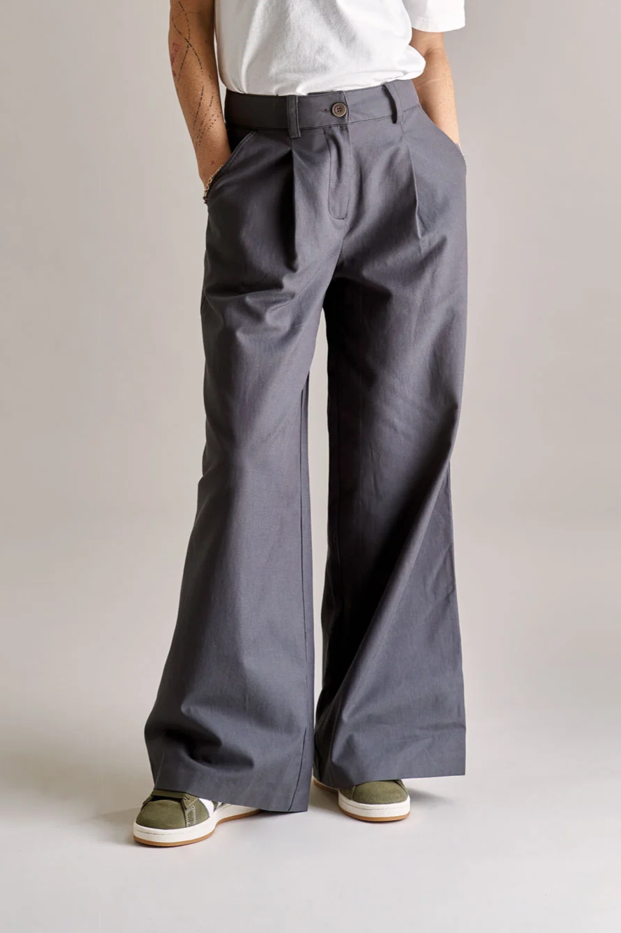 Image of KOMODO dames vegan Broek Sofia Grijs