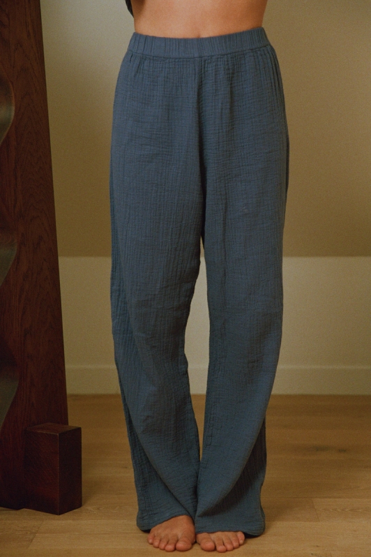 Nénés Damen vegan Hose Haydée Blau