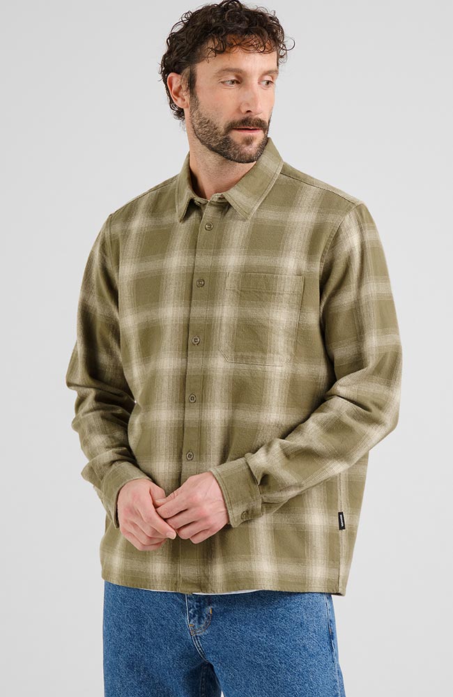 Dedicated Herren vegan Hemd Flanell Rute GrÃ¼n Karo