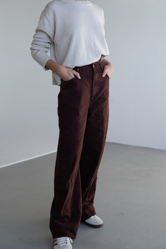 NÃ¤z Damen vegan Hose Denim Elsa Braun