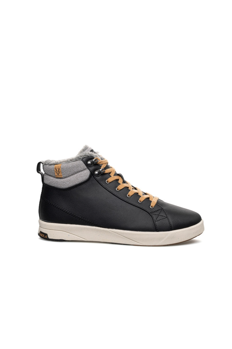 SAOLA Herren vegan Sneaker Herren Bergen Warm Schwarz