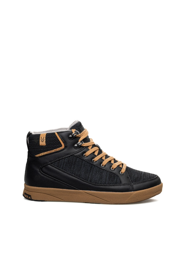 SAOLA Herren vegan Sneaker Herren Machu Wasserdicht Schwarz