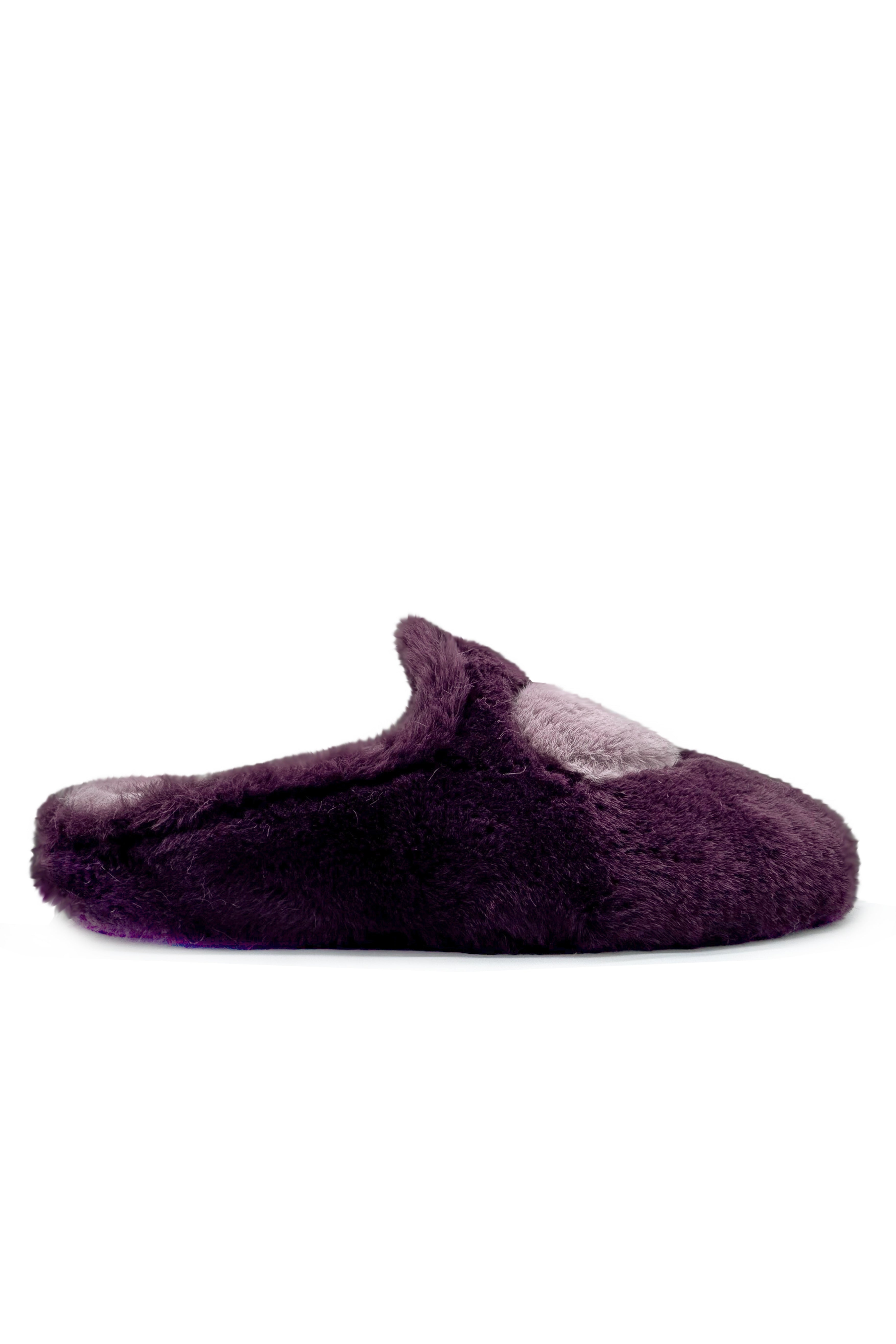 thies womens vegan Slippers Rec Heart Bordeaux/Pink