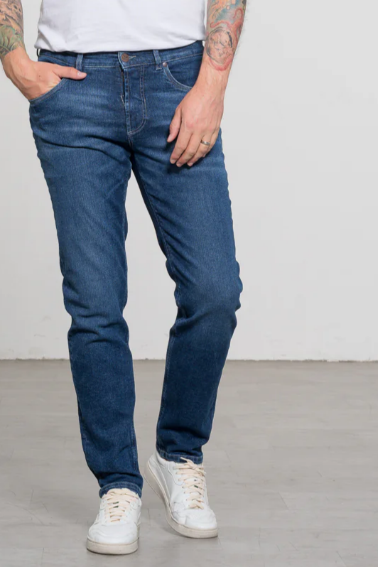 Feuervogl Herren vegan Jeans Finn Fashion Blau