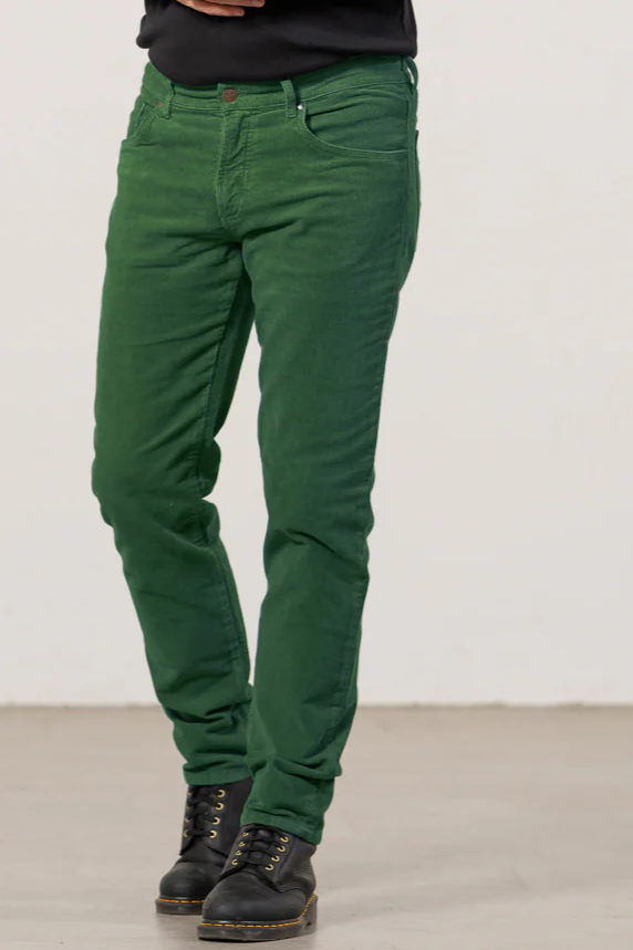 Feuervogl Herren vegan Hose Corduroy Finn Eden Grün
